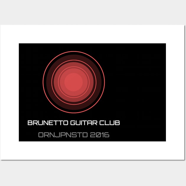 HAL 9000 Oranjepine Guitar Club Shirt Wall Art by SpencerBrunetto